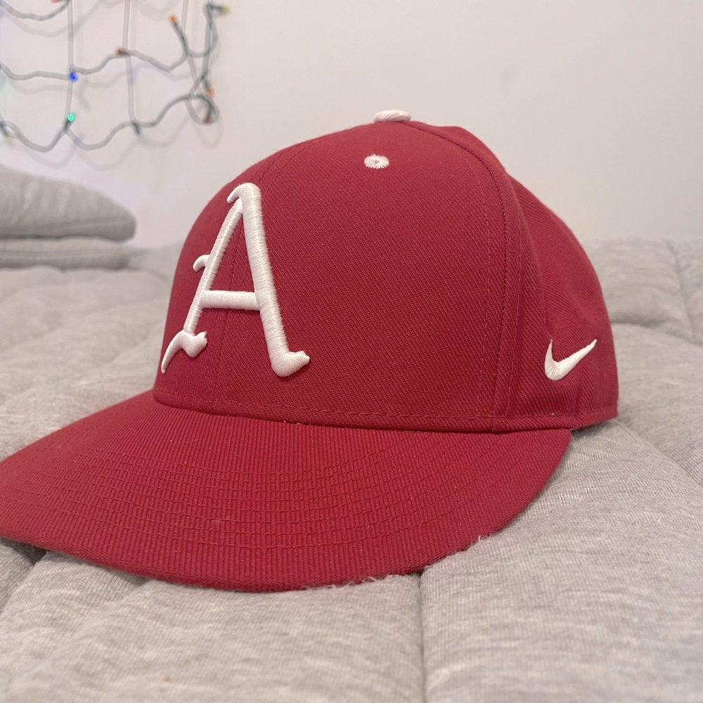 Arkansas Razorback Baseball On Field Hat- Size 7 3/8